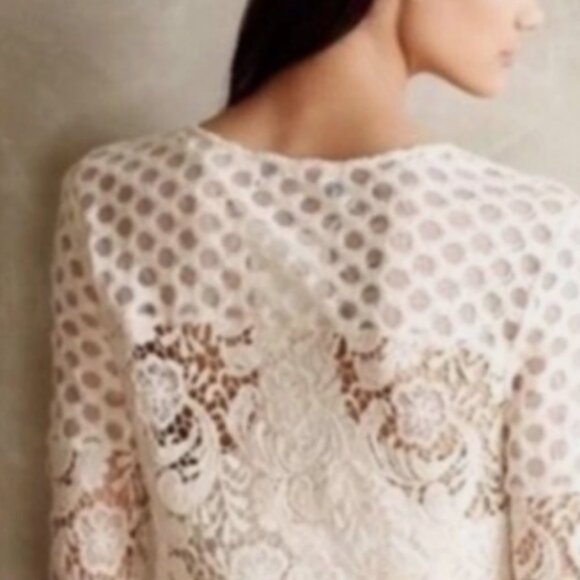 ANTHROPOLOGIE SUNDAY IN BROOKLYN INTERLUDE LACE TOP - Picture 3 of 6
